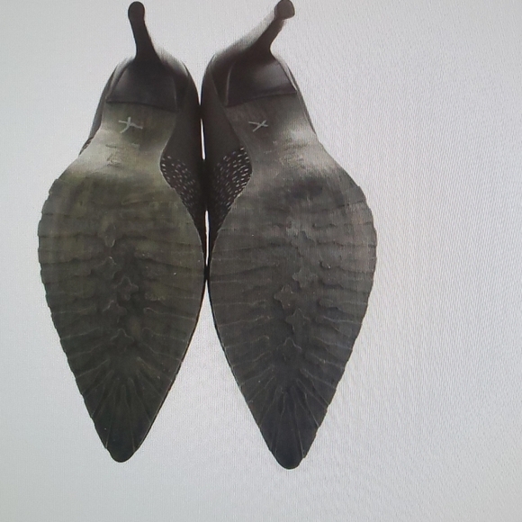 Tibi suede sock ankle boots. Black animal print. Sz 9.5. Pointed toe - Picture 5 of 11